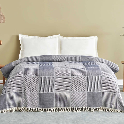 شال زوجي لونا 200*220 ازرق
