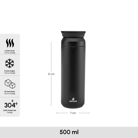 ترمس حراري رينبو 500 مل اسود