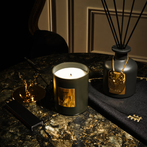 طقم معطر جو اعواد مع شمعة سيقنتشر فانيلا