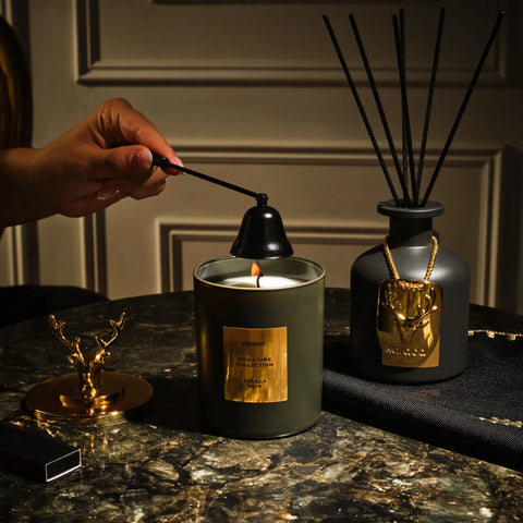 طقم معطر جو اعواد مع شمعة سيقنتشر فانيلا