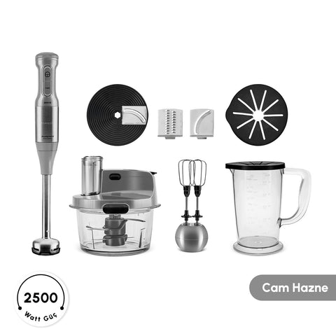 ست البيت برو ستيل 2500 وات 4*1 رصاصي ستيل