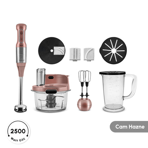 ست البيت برو ستيل 2500 وات 4*1 روز جولد ستيل